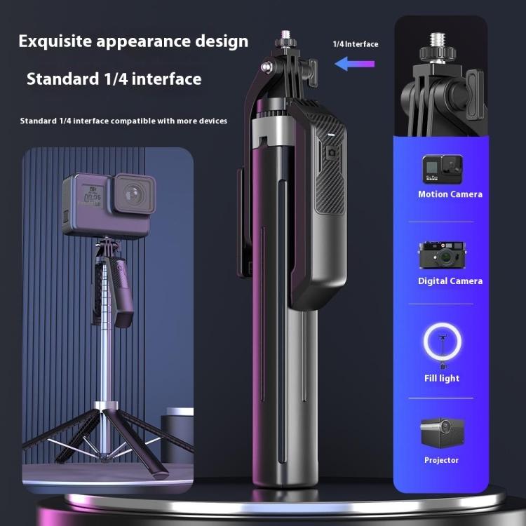 P18 Portable Travel Selfie Stick Retractable Anti-Shake Gimbal Phone Holder, P18