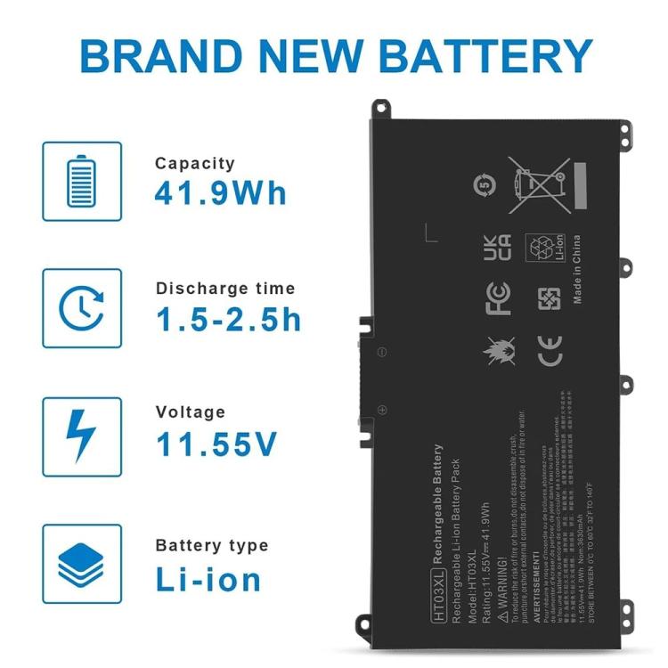 Laptop Battery Replacement for HP Pavilion 14 15 17 15-CS 15-DA 15-DB 15-DW Series