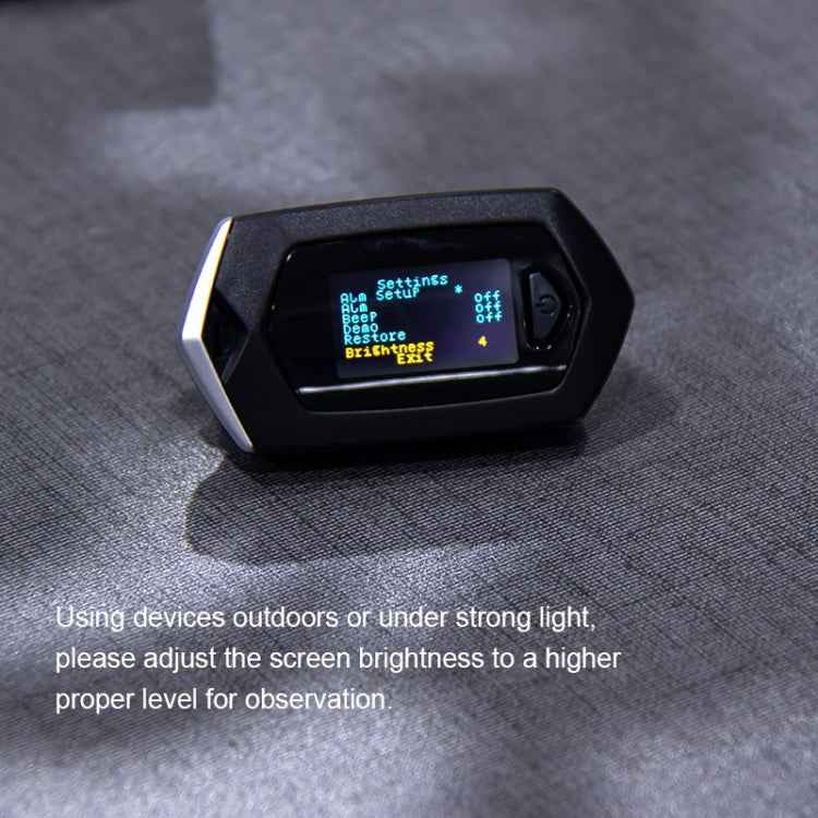 Portable Pulsioximetro Finger spo2 Pulse oxymeter blood oxygen monitor saturatiemeter (Orange)