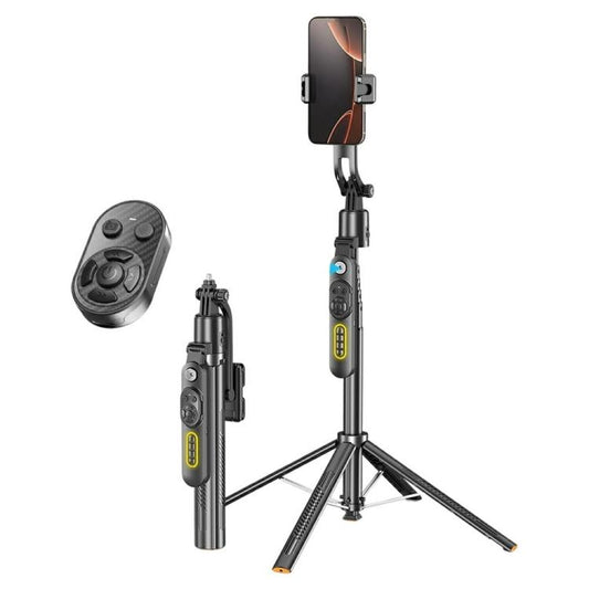 Q625 Portable Foldable Smart AI Tracking Anti-Shake Bluetooth Selfie Stick Quadripod, Q625