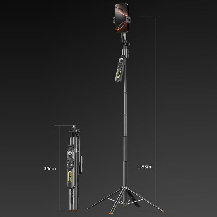 Q625 Portable Foldable Smart AI Tracking Anti-Shake Bluetooth Selfie Stick Quadripod, Q625