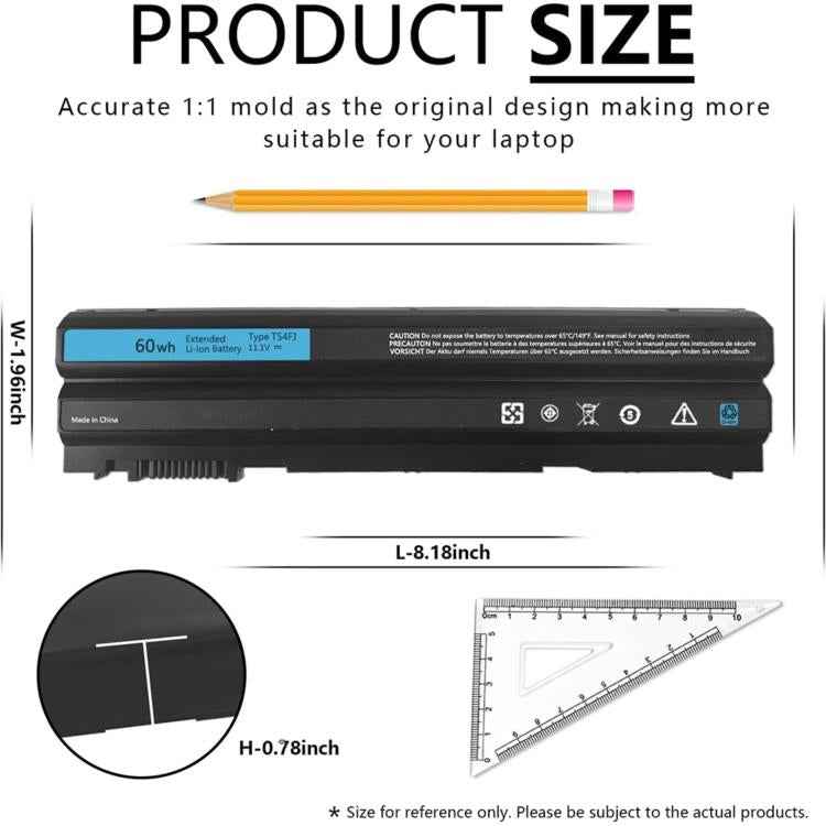 4400mAh Laptop Battery For Dell E5420 E6430 E6420 E6520 E6530, T54FJ