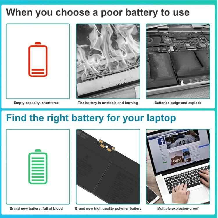 7000mAh Laptop Battery Replacement For MacBook Air 13 inch, A1496