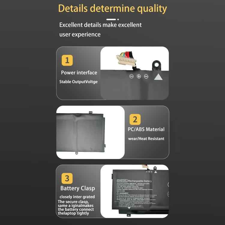 5020mAh Laptop Battery Replacement For HP Spectre x360 TPN-Q178, SH03XL