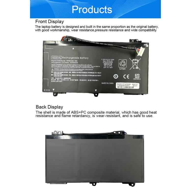 3615mAh Laptop Battery Replacement For HP TPN-Q171 14-AL027TX AL127TX, SE03XL