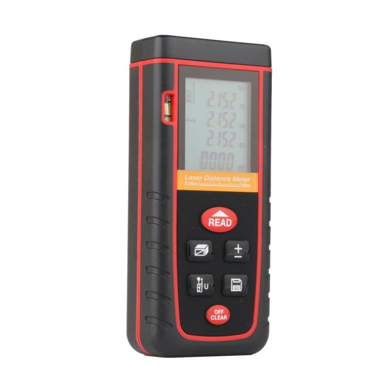 RZ-S80 Portable Handheld Laser Distance Meter, Measuring Distance: 80m, RZ-S80