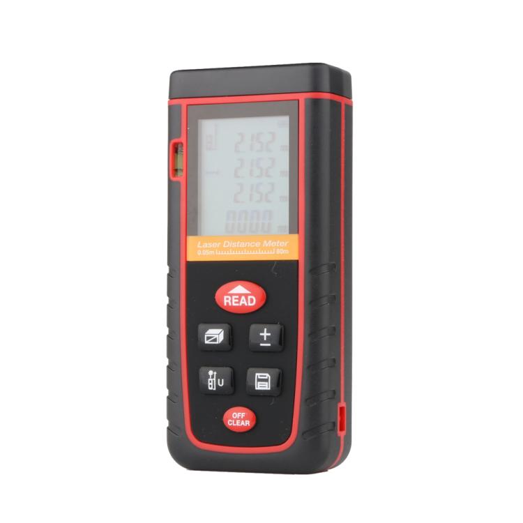 RZ-S80 Portable Handheld Laser Distance Meter, Measuring Distance: 80m, RZ-S80