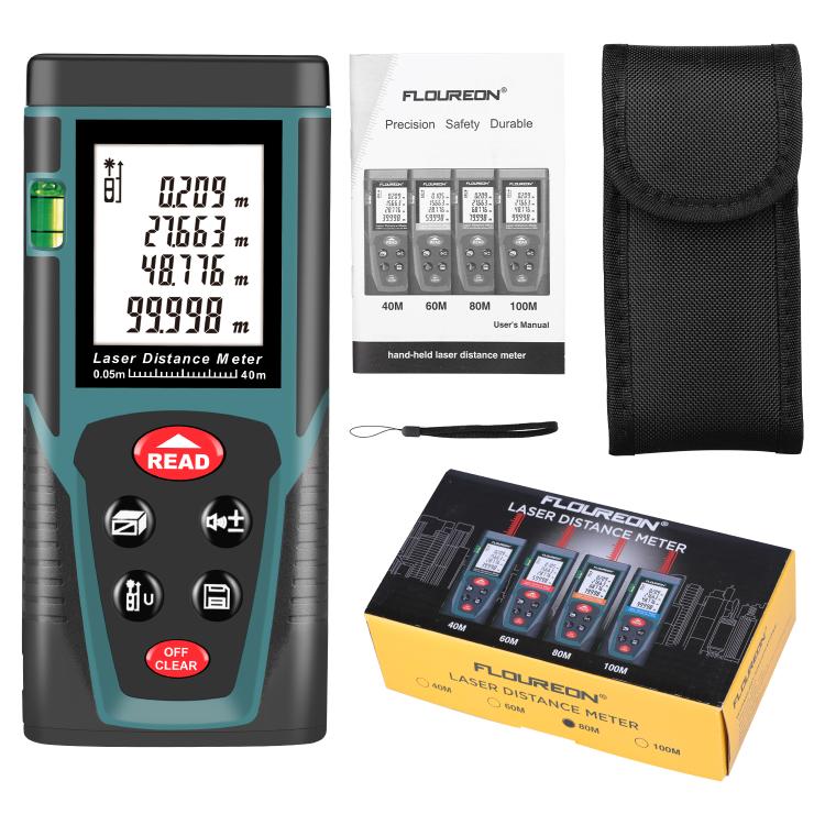 RZG40 40M Laser Distance Meter Handheld Portable Laser Measuring Tool, RZG40