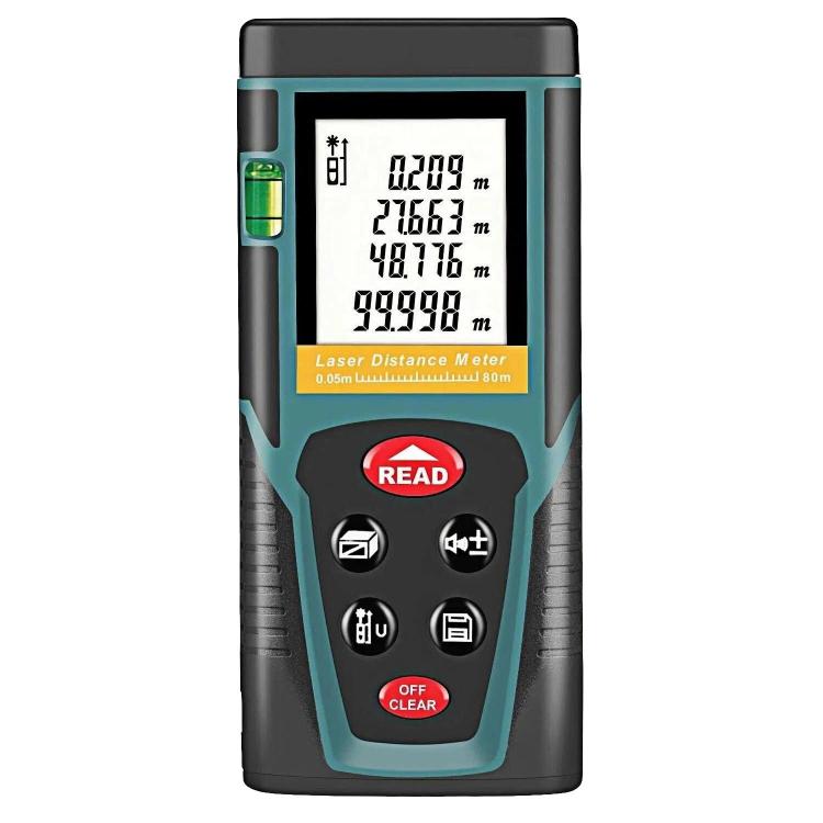 RZG80 80M Laser Distance Meter Handheld Portable Laser Measuring Tool, RZG80