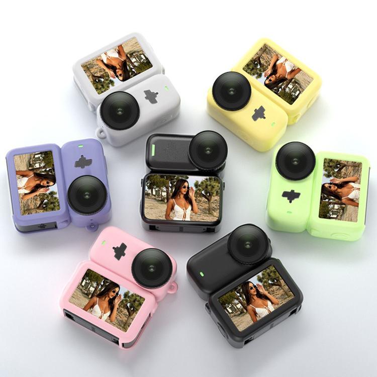 Transmission Module & Lens & Body 3 in 1 Silicone Shockproof Protective Cover with Lanyard, For DJI Osmo Nano
