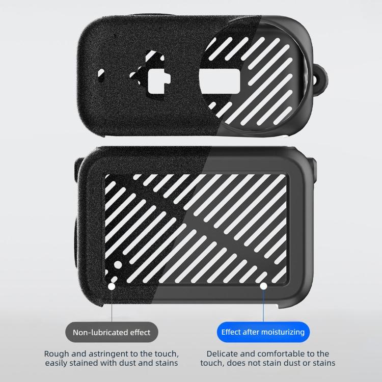 Transmission Module & Lens & Body 3 in 1 Silicone Shockproof Protective Cover with Lanyard, For DJI Osmo Nano