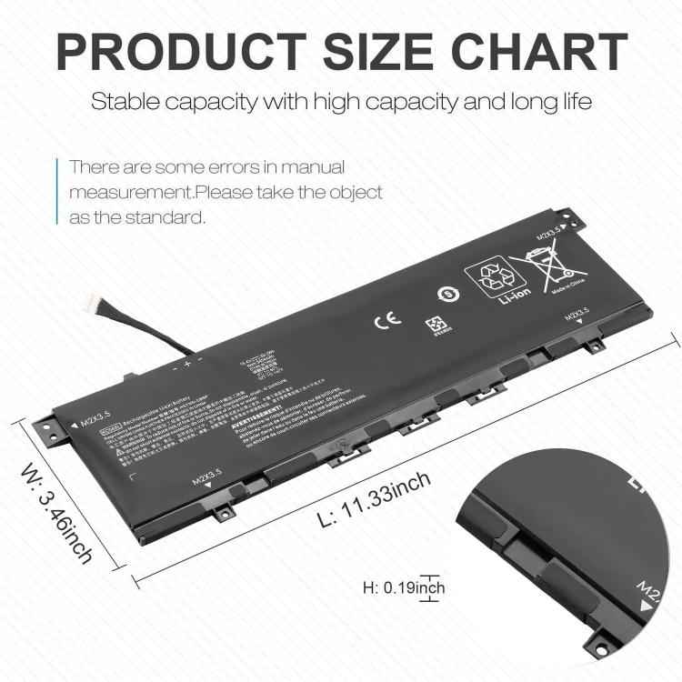 3454mAh Laptop Batteries For HP Envy 13-ah1002TX, KC04XL