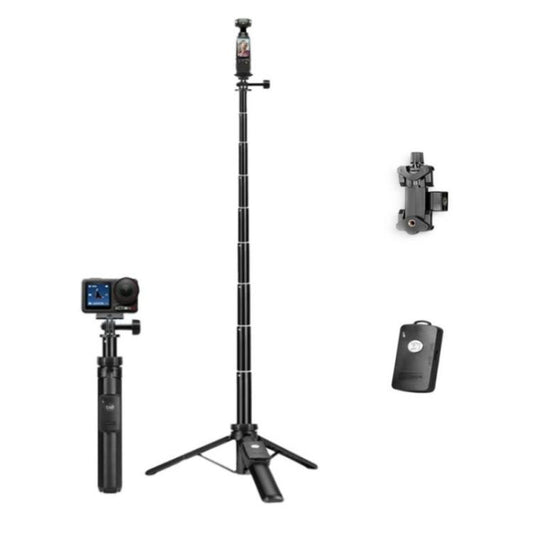 YUNTENG VCT-363 For Smartphone / DJI Pocket 3 Extension Pole Selfie Stick Tripod Stand, VCT-363