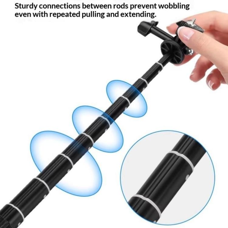 YUNTENG VCT-363 For Smartphone / DJI Pocket 3 Extension Pole Selfie Stick Tripod Stand, VCT-363