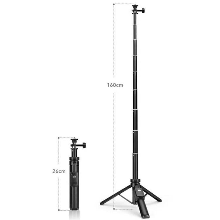 YUNTENG VCT-363 For Smartphone / DJI Pocket 3 Extension Pole Selfie Stick Tripod Stand, VCT-363