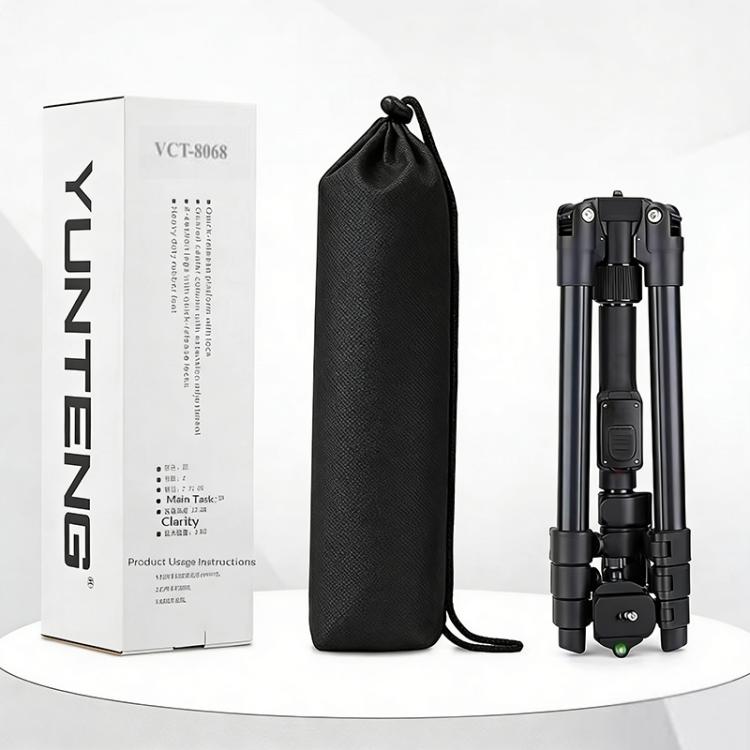 YUNTENG VCT-8068 For Live Streaming 1.98m Adjustable Phone Holder Camera Tripod Stand, VCT-8068