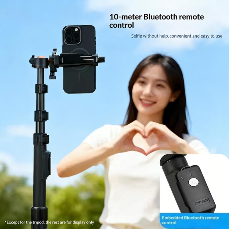 YUNTENG VCT-8068 For Live Streaming 1.98m Adjustable Phone Holder Camera Tripod Stand, VCT-8068