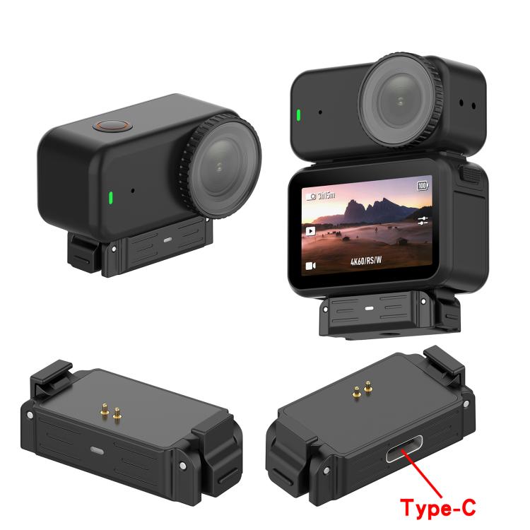 Quick Release 1/4 Thread Adapter Charging Base, Compatible With Action 6, But Not Support Charging, For DJI Osmo Nano