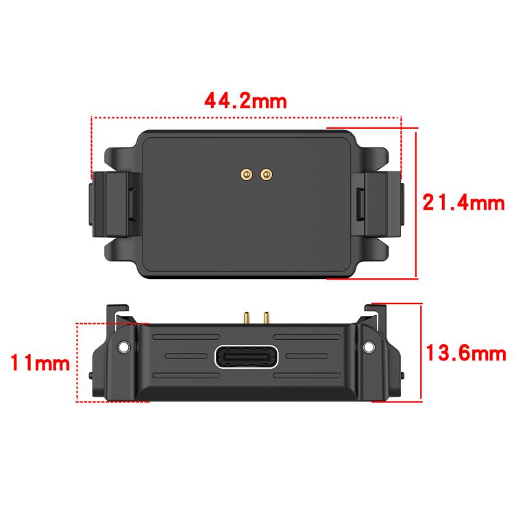 Quick Release 1/4 Thread Adapter Charging Base, Compatible With Action 6, But Not Support Charging, For DJI Osmo Nano
