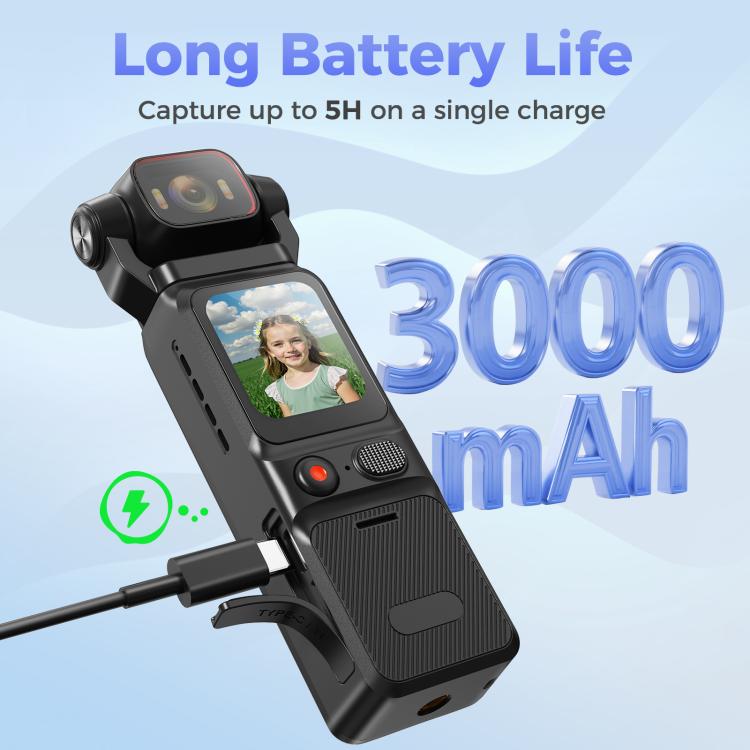 L18 Outdoor Recording Gyroscope Stabilization Camera 1.69 Inch Touch Screen 4K Wireless Action Camera, L18