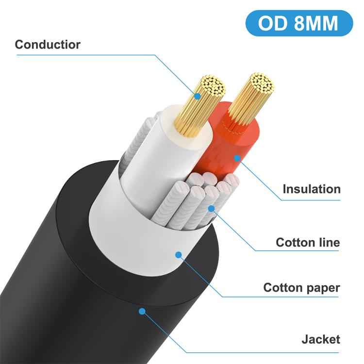 JUNSUNMAY Speakon Male to Right Angle 6.35mm Male Speaker Audio Amplifier Adapter Cable with Snap Lock, Length: 50cm