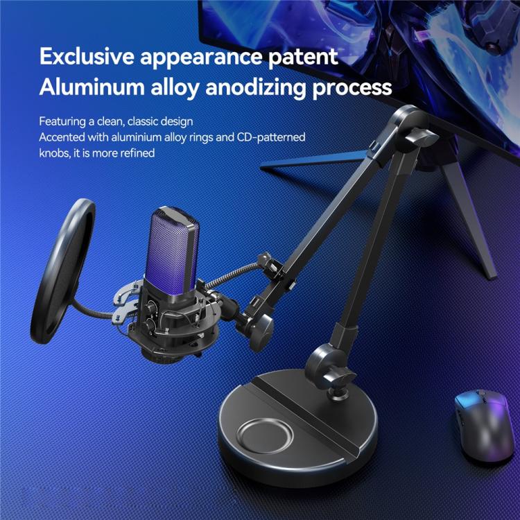 YANMAI X3R For Live Streaming / Recording RGB Lighting Desktop Noise Reduction Capacitor Microphone