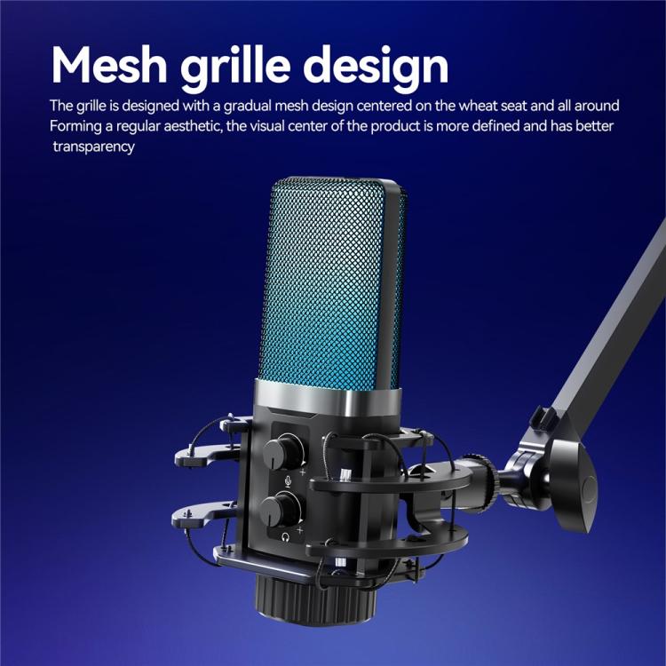 YANMAI X3R For Live Streaming / Recording RGB Lighting Desktop Noise Reduction Capacitor Microphone