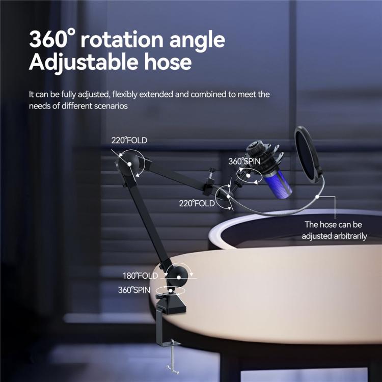 YANMAI X3R For Live Streaming / Recording RGB Lighting Desktop Noise Reduction Capacitor Microphone