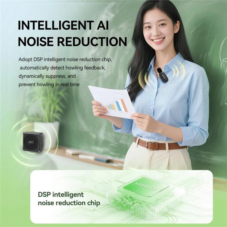 YANMAI K5 Teaching / Training 2.4G Wireless Bluetooth Voice Amplifier Lapel Microphone