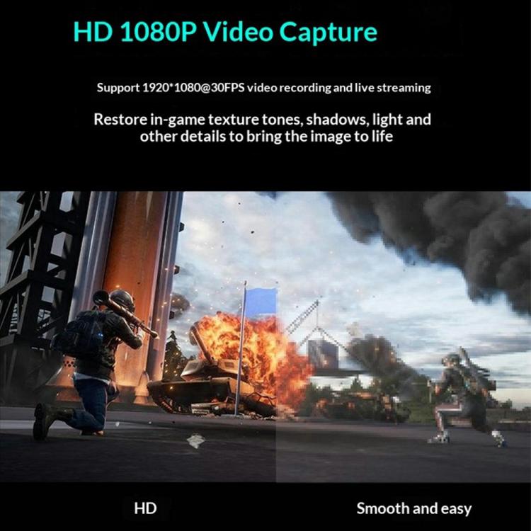 HU-04 USB 2.0 Video Capture Card 4K Input 1080P Output Converter, HU-04