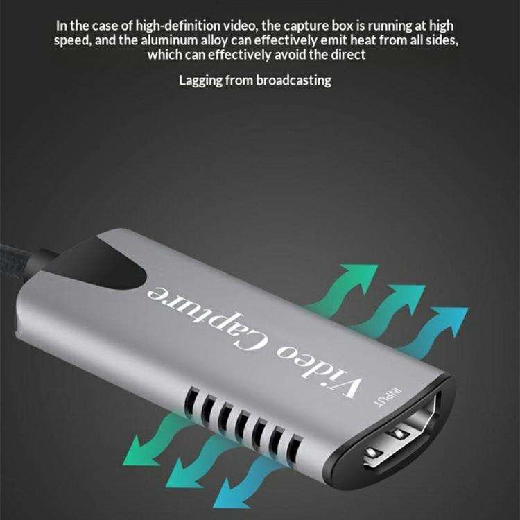 HU-04 USB 2.0 Video Capture Card 4K Input 1080P Output Converter, HU-04