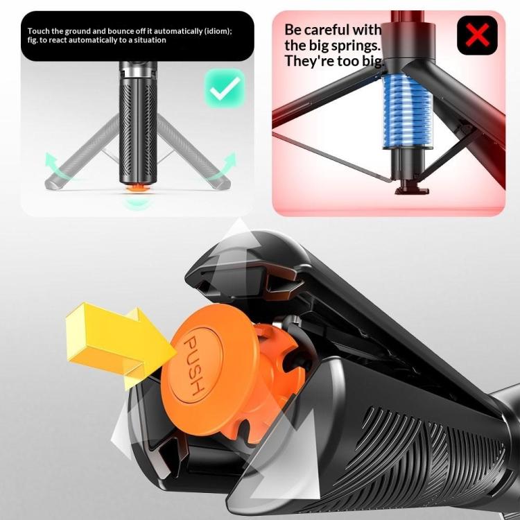 T01 Photography Mini Selfie Stick 69cm Extendable Tripod Bluetooth Remote Phone Holder Stand