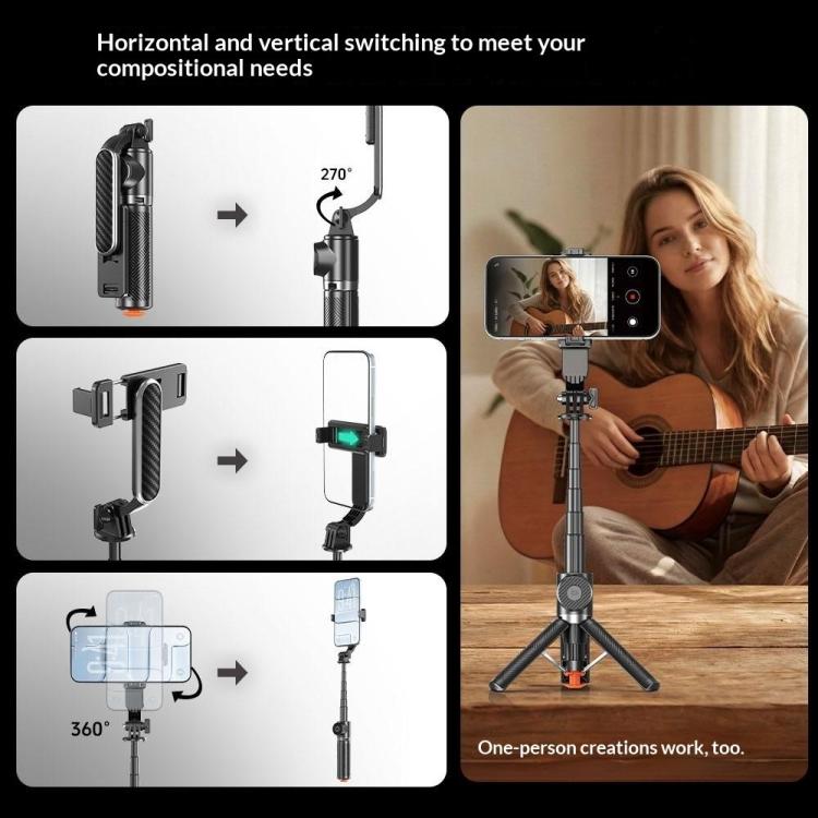 T01 Photography Mini Selfie Stick 69cm Extendable Tripod Bluetooth Remote Phone Holder Stand