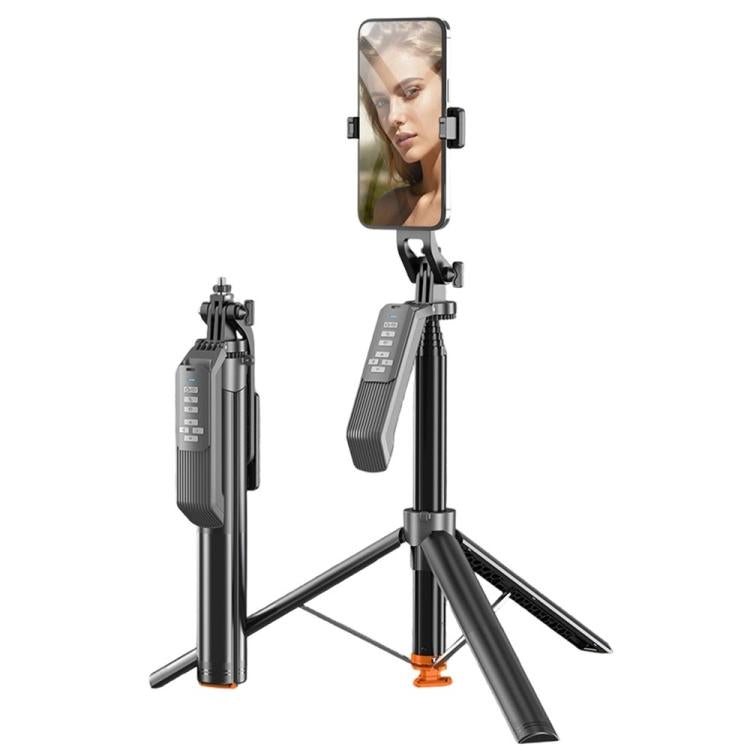 T02TK Bluetooth Remote Control Phone Tripod Stand 360 Degrees Rotation Selfie Stick Tripod, T02TK
