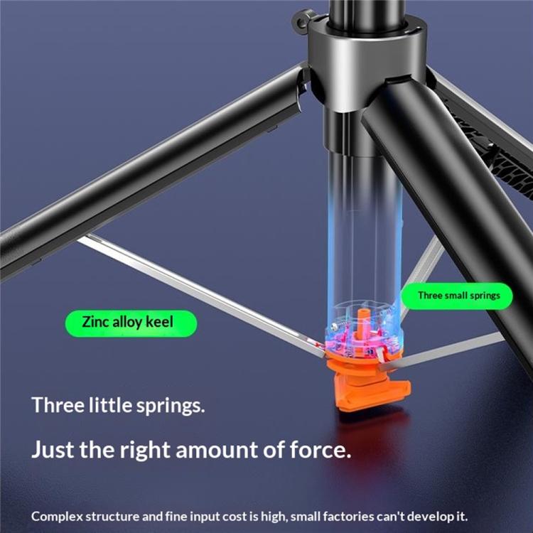 T02TK Bluetooth Remote Control Phone Tripod Stand 360 Degrees Rotation Selfie Stick Tripod, T02TK