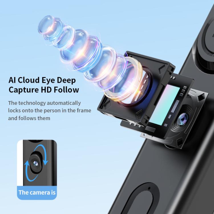 F01 For Live Streaming AI Smart Face Tracking Gimbal Selfie Stick 192cm Telescopic Tripod Stand