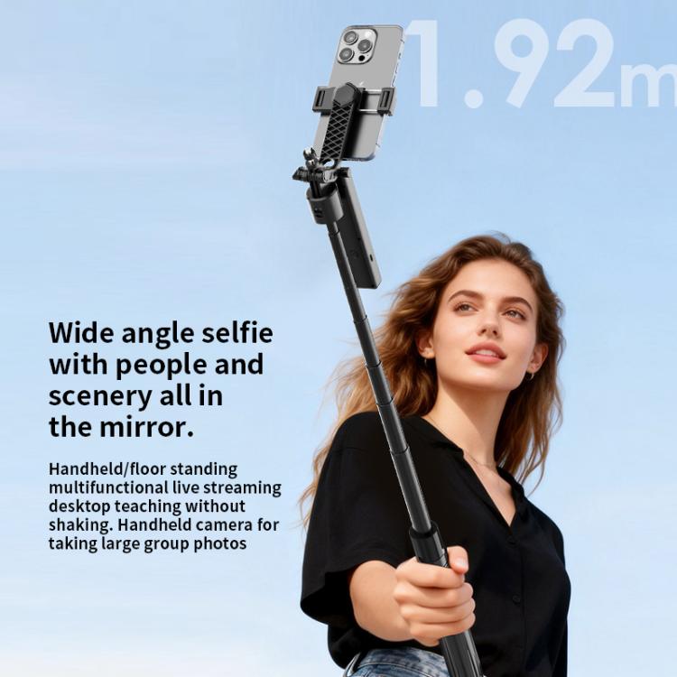 F01 For Live Streaming AI Smart Face Tracking Gimbal Selfie Stick 192cm Telescopic Tripod Stand