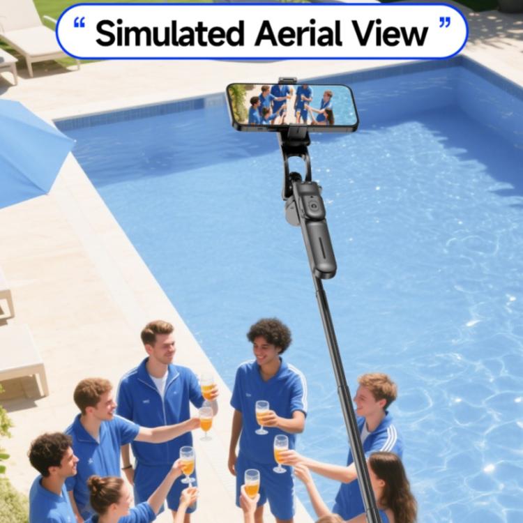 F06 Travel 1300mm Extendable Automatic Tripod One-Touch Deploy Selfie Stick Holder, F06