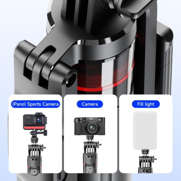 F06 Travel 1300mm Extendable Automatic Tripod One-Touch Deploy Selfie Stick Holder, F06