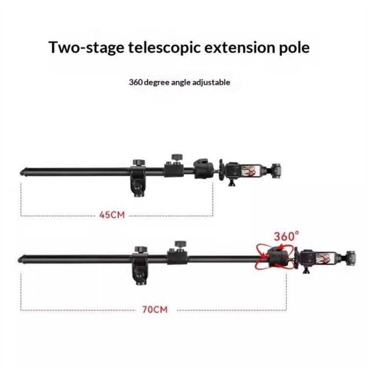 YUNTENG VCT-5288 Overhead 360 Degree Adjustable Crossbar Tripod 205cm Extended Tripod, VCT-5288