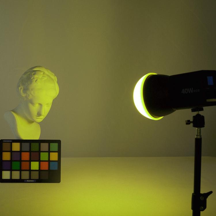 VLOGLITE P40RGB Photography 40W COB RGB Video Light 20 Effects Modes Studio Video Lamp, P40RGB