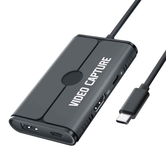 Lemorele AC08-1 4K HDMI Video Capture Card Game Live Recording Adapter, AC08(black), AC08(Lake Blue)