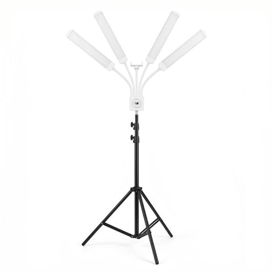 HD-150XJ 3200K-5600K Adjustable Remote Control 65W LED Photography Light 4-Arm Fill Light, US Plug, EU Plug, UK Plug, AU Plug