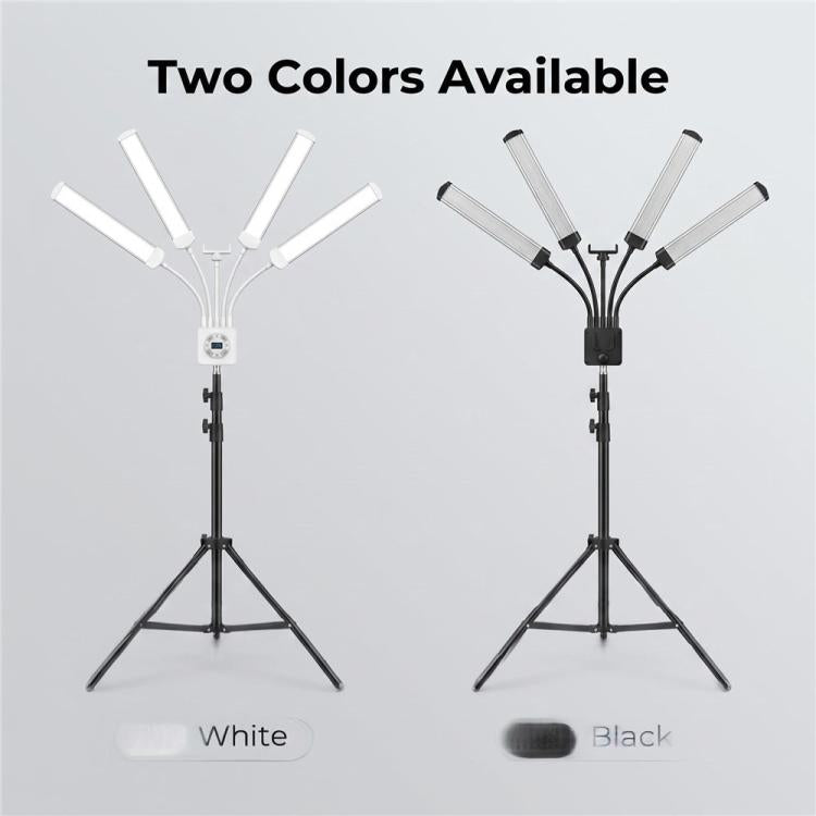 HD-150XJ 3200K-5600K Adjustable Remote Control 65W LED Photography Light 4-Arm Fill Light, US Plug, EU Plug, UK Plug, AU Plug
