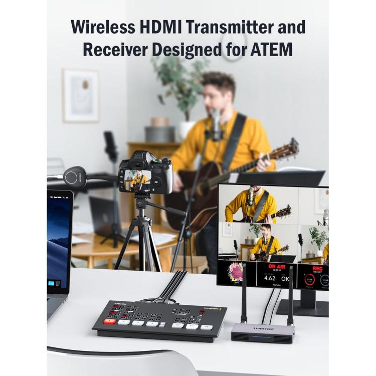 Lemorele G50R20 Wireless HDMI-compatible Transmitter Receiver HD Presentation Adapter, G50R20