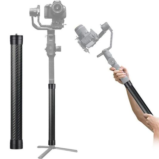 KE-36 For DJI RS3 / RS4 Gimbal Stabilizer 1 / 4 inch Screw Mount 35cm Carbon Fiber Extension Rod