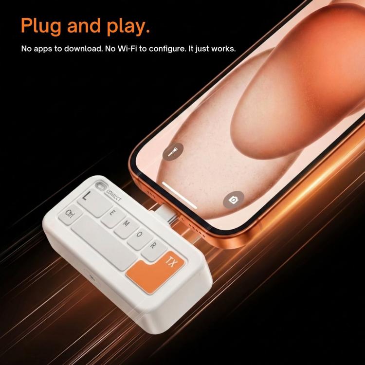 Lemorele P400 Wireless Video Transmission USB-C Transmitter 1080P HDMI-compatible Adapter