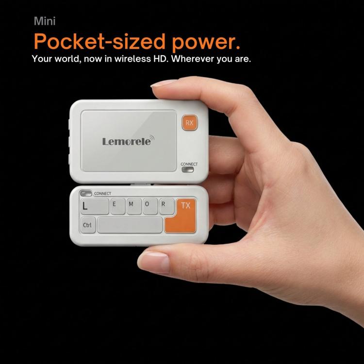 Lemorele P400 Wireless Video Transmission USB-C Transmitter 1080P HDMI-compatible Adapter