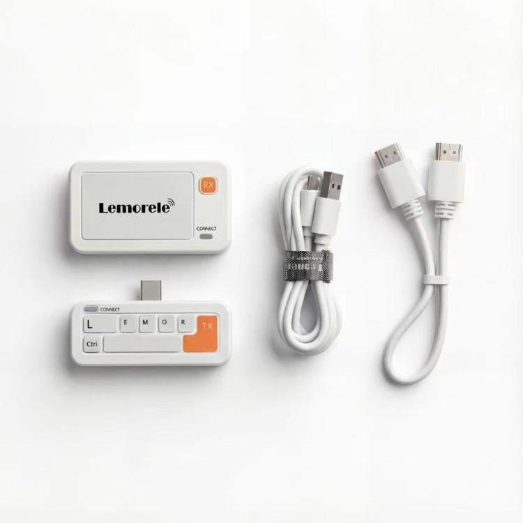 Lemorele P400 Wireless Video Transmission USB-C Transmitter 1080P HDMI-compatible Adapter