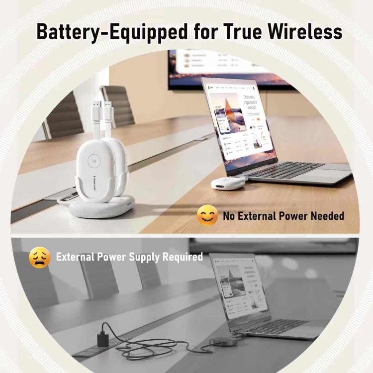 Lemorele G500 HDMI-compatible Wireless Transmitter Set Plug Play 1080P 50M Long Range Adapter